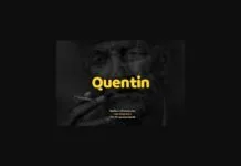 Quentin Font Quentin Font Poster 1