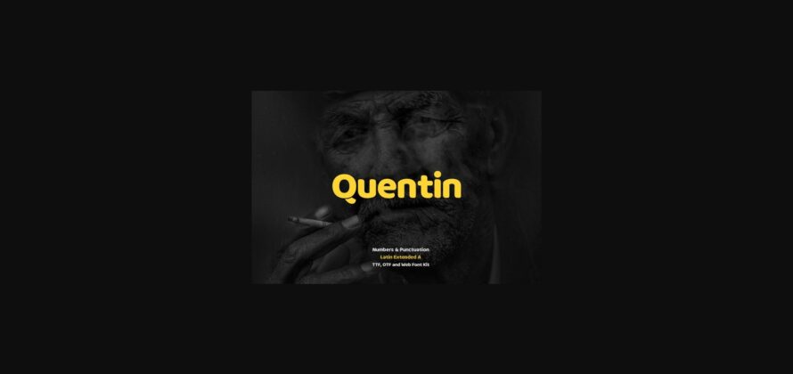 Quentin Font Poster 1