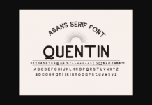 Quentin Font Poster 1