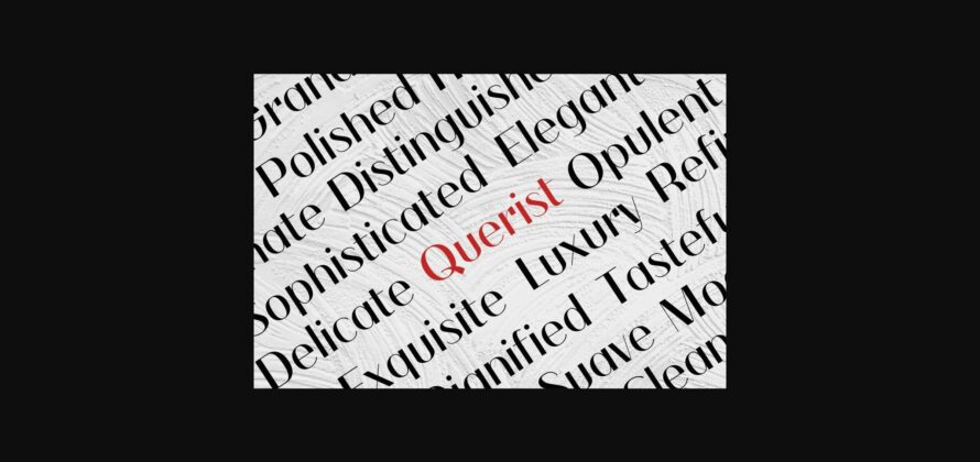 Querist Font Poster 6