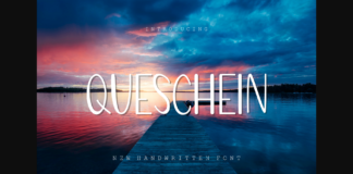 Queschein Font Poster 1