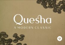 Quesha Font Poster 1