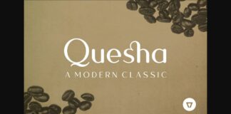 Quesha Font Poster 1