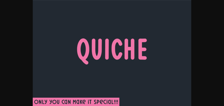 Quiche Font Poster 3