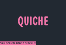 Quiche Font Poster 1