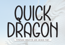 Quick Dragon Font Poster 1