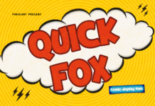 Quick Fox Font Poster 1