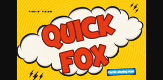 Quick Fox Font Poster 1