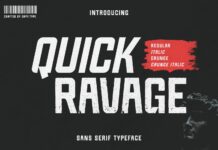 Quick Ravage Font Poster 1