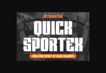 Quick Sportex Font Poster 1