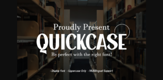 Quickcase Font Poster 1