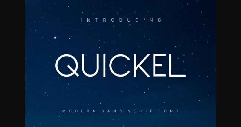 Quickel Font Poster 3