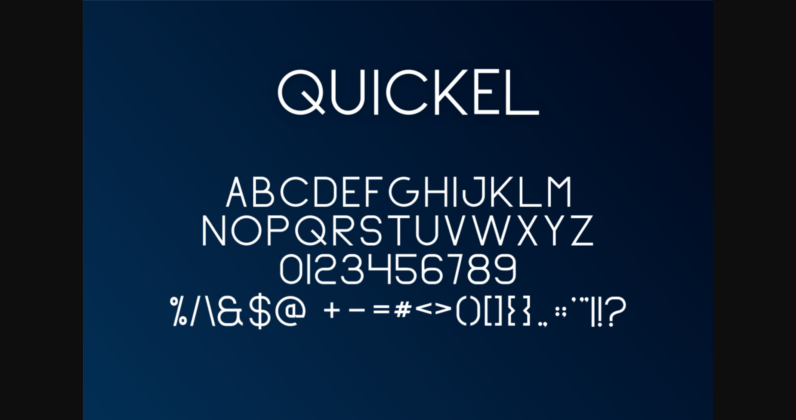 Quickel Font Poster 4