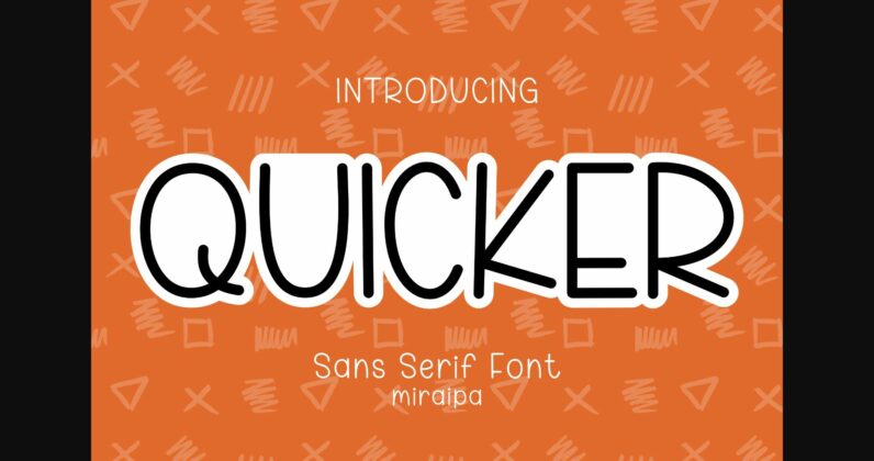 Quicker Font Poster 3