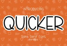 Quicker Font Poster 1