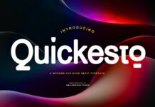 Quickesto Font Poster 1