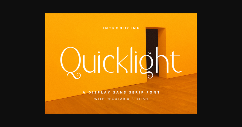 Quicklight Font Poster 3