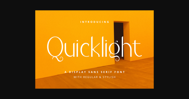 Quicklight Font Poster 1