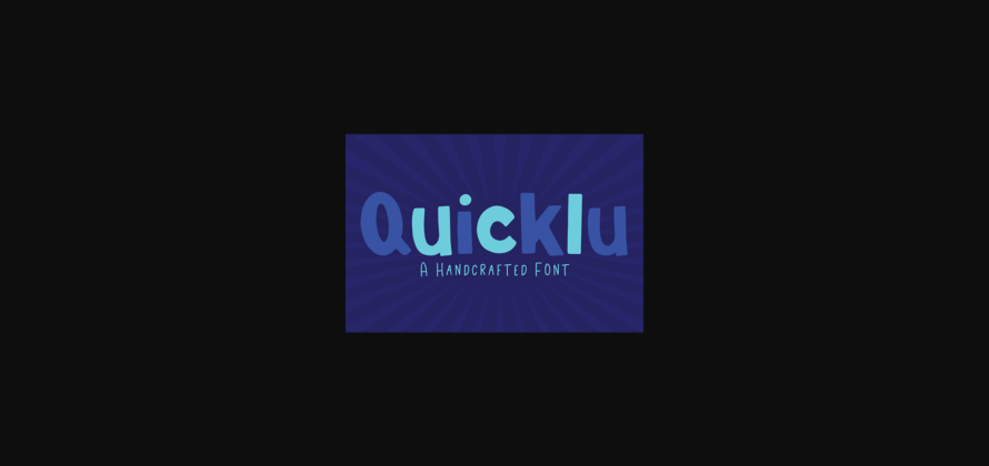 Quicklu Font Poster 3