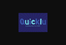 Quicklu Font Poster 1