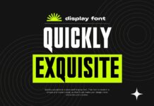 Quickly Exquisite Font Poster 1