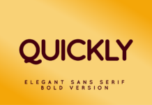 Quickly Font Poster 1