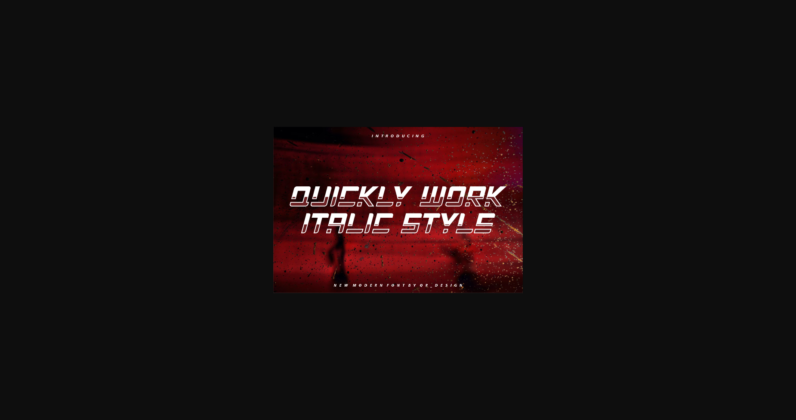 Quickly Work Font Poster 3