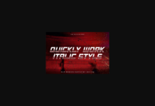 Quickly Work Font Poster 1