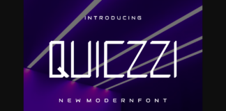 Quiczzi Font Poster 1