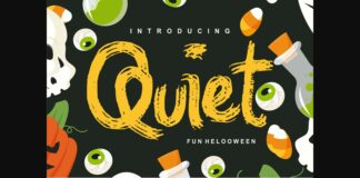 Quiet Font Poster 1