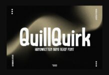 Quillquirk Font Poster 1