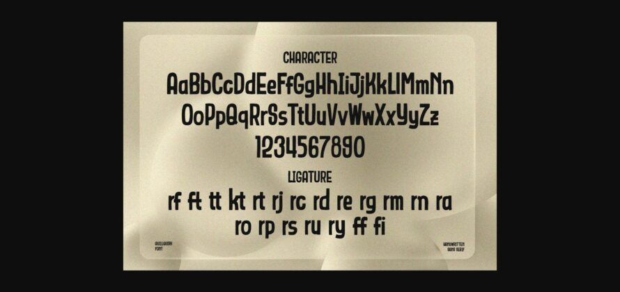 Quillquirk Font Poster 5