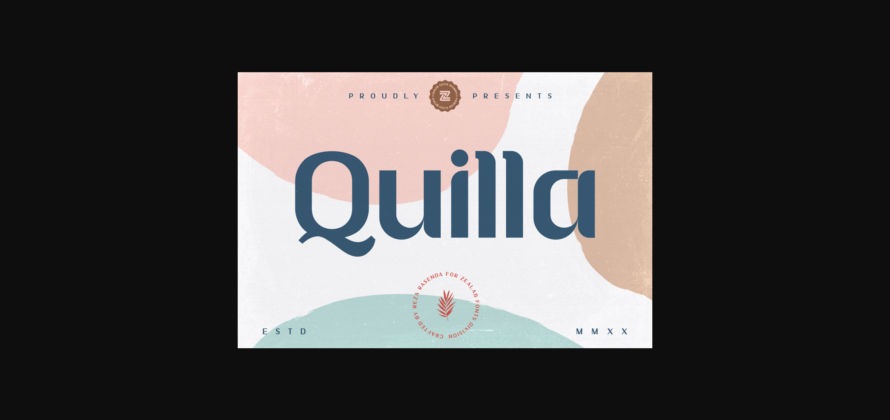 Quilla Font Poster 3