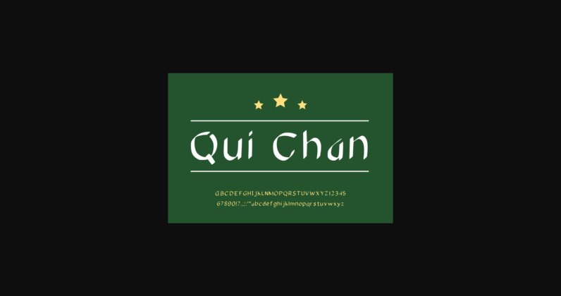 Quinchan Font Poster 3