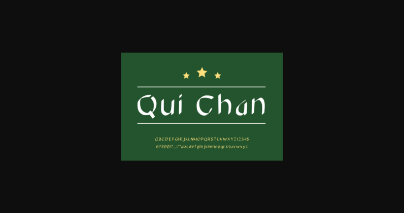 Quinchan Font Poster 1
