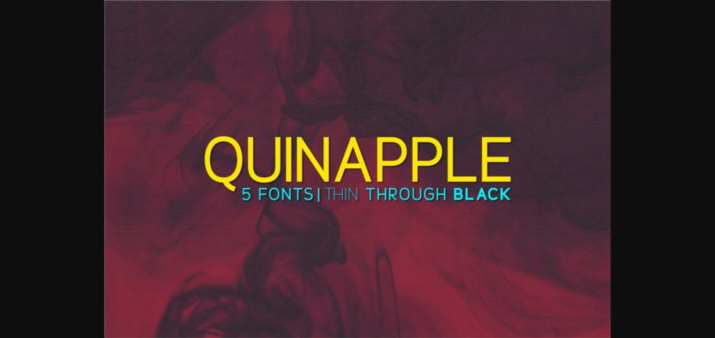 Quinapple Font Poster 3