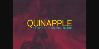 Quinapple Font Poster 1