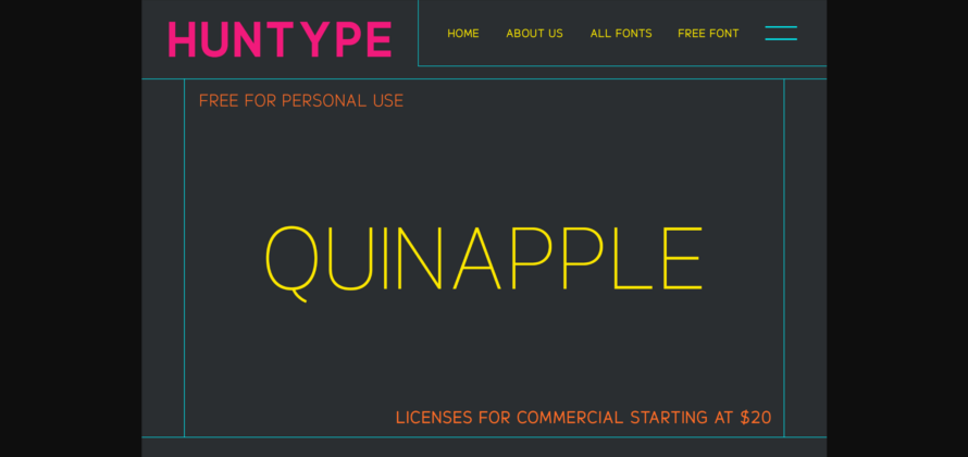 Quinapple Font Poster 4