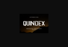 Quindex Font Poster 1