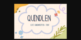 Quindlen Font Poster 1