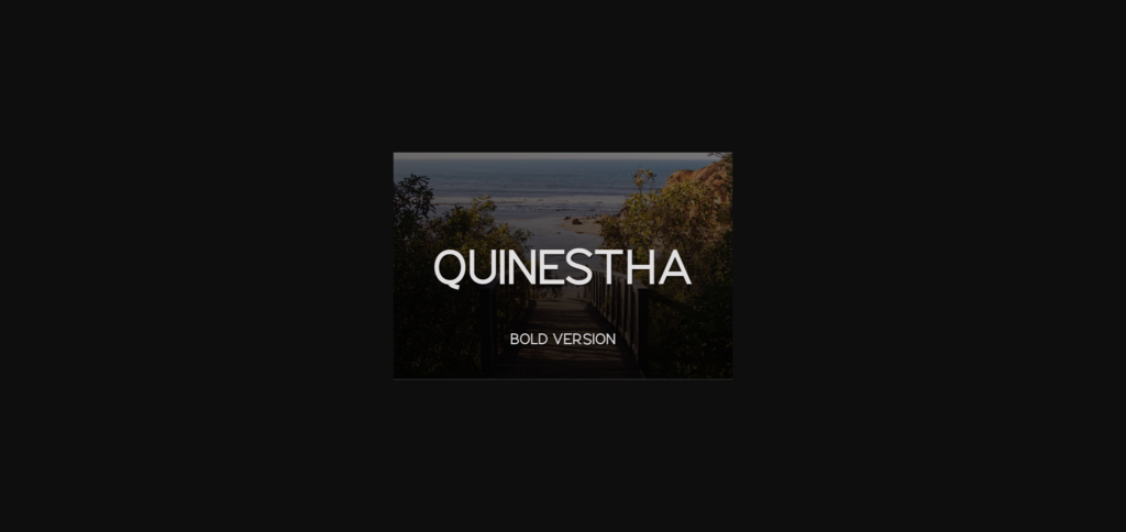 Quinestha Bold Font Poster 3
