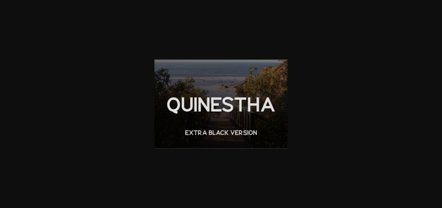 Quinestha Extra Black Font Poster 3