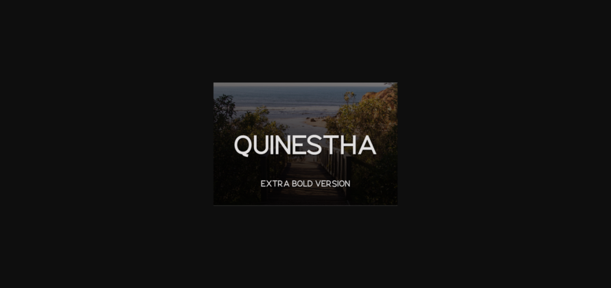 Quinestha Extra Bold Font Poster 3