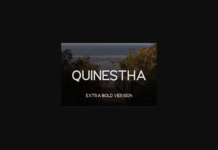 Quinestha Extra Bold Font Poster 1