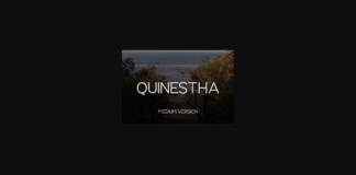 Quinestha Medium Font Poster 1