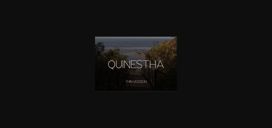 Quinestha Thin Font Poster 3