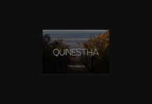 Quinestha Thin Font Poster 1