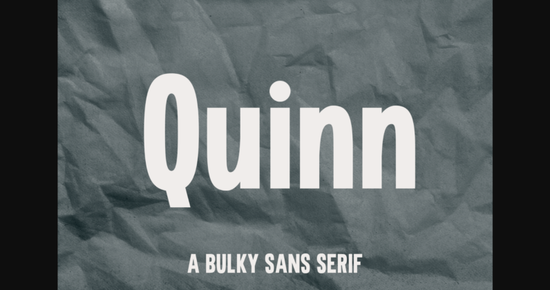 Quinn Font Poster 3