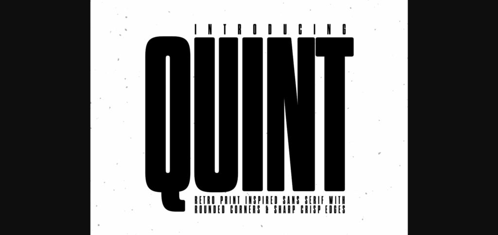 Quint Font Poster 3