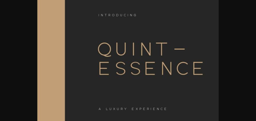 Quintessence Font Poster 3